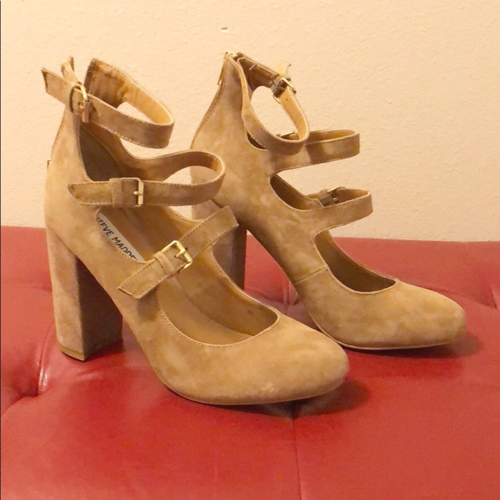 Steve Madden Veruca Mary Jane Nude Heels